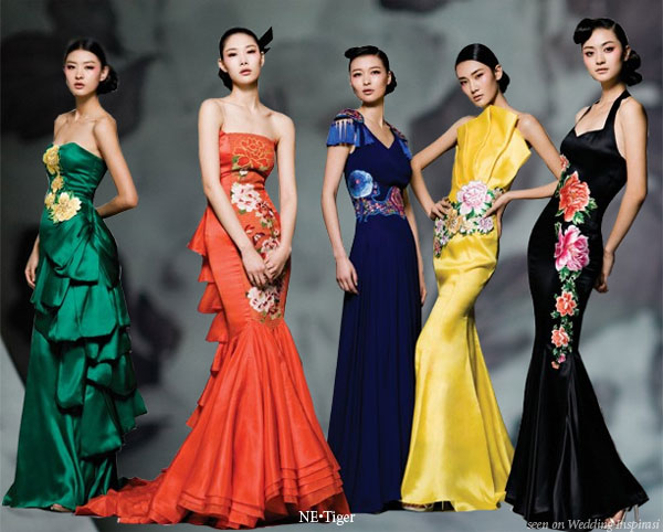 Ne.Tiger, China's leading luxury fashion houses, presents Hua Fu collection using the 5 chinese color