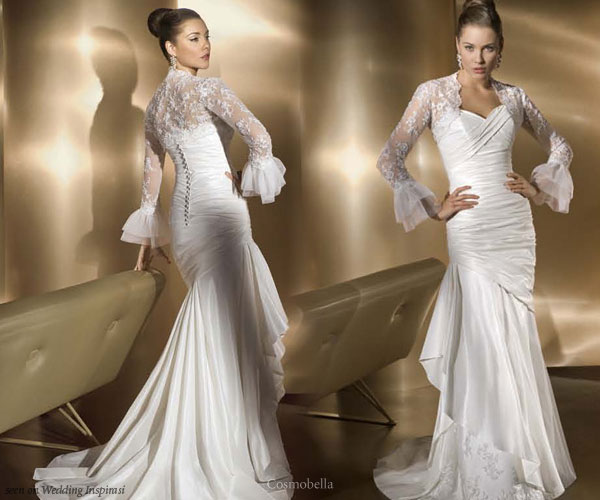 Cosmobella Wedding Gowns These romantic gowns with a Spanish flair are from