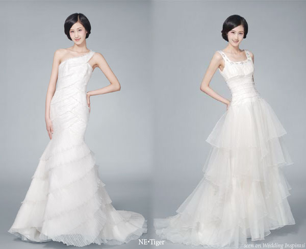 White western style wedding dresses from China fashion house NETiger