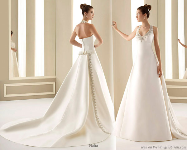 Nalia 2011 collection Simple structured wedding dress with clean lines