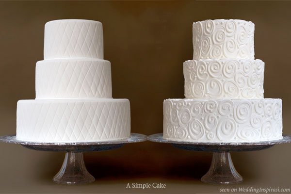 simple wedding cakes with flowers. A Simple Cake was created out