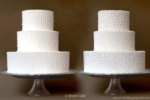 Raining dots lace buttercream or fondant wedding cakes from A Simple Cake Raining dots lace buttercream or fondant wedding cakes from A Simple Cake