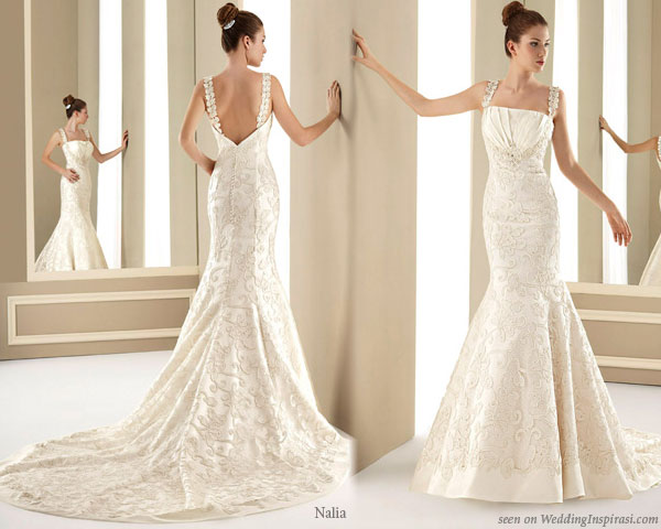 your eyes on more beautiful wedding dresses at the website in Spanish