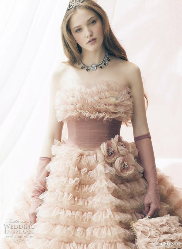One of the most beautiful color or pink wedding dresses I 39ve ever seen