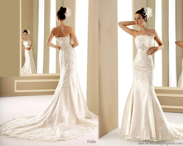 Sexy mermaid wedding dress from Nalia 2011 avance collection