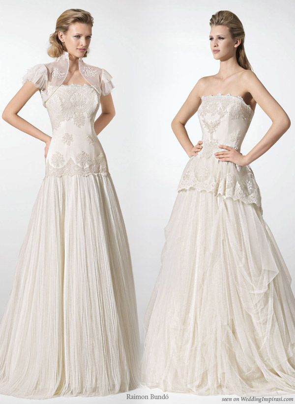 wedding dress with sleeves or jacket. Strapless wedding dress and