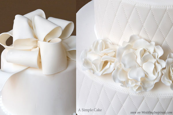 A Simple Cake made beautiful customize your wedding cake decorations such 