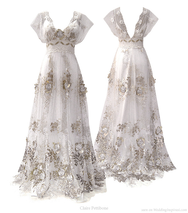 2010 Claire Pettibone Cherry Blossom bridal gown collection Madame 