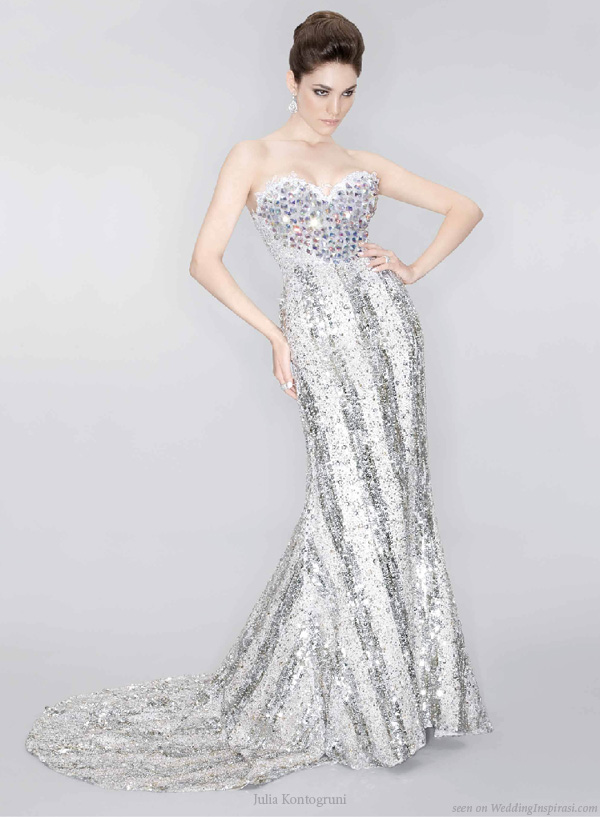 Swarovski crystal wedding dress by Julia Kontogruni Swarovski crystal wedding dress by Julia Kontogruni