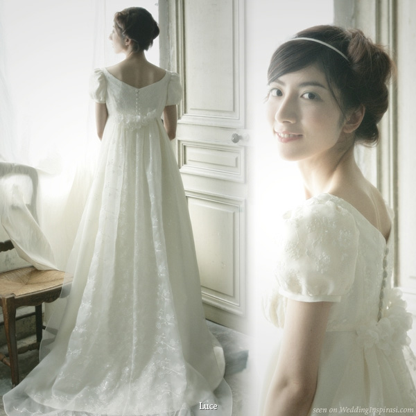 Sweet romantic wedding gowns from LUCE classica Japan