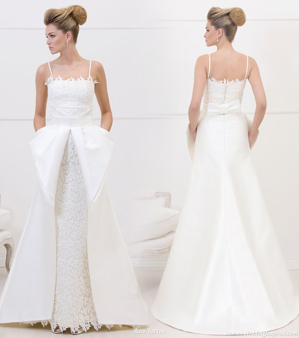 Wedding dress with pockets from Ana Torres 2010 bridal gown collection