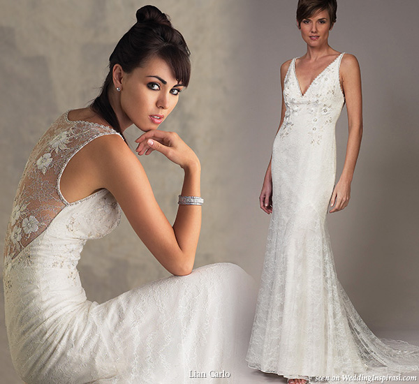 Beautiful wedding dresses from Lian Carlo bridal collection