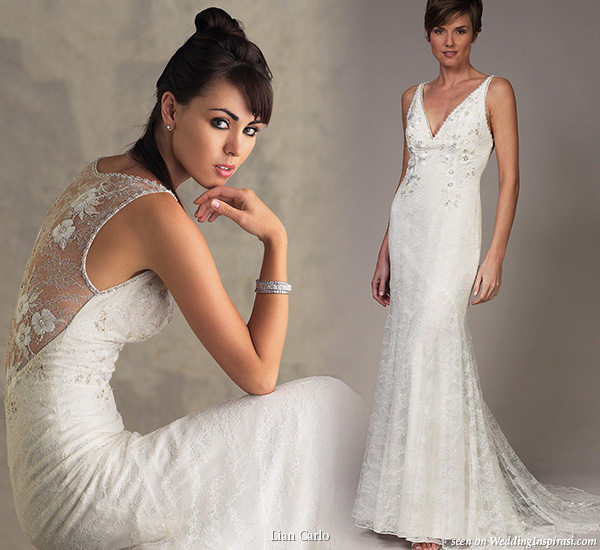 Back of wedding dress by Lian Carlo Beautiful wedding dresses from Lian 