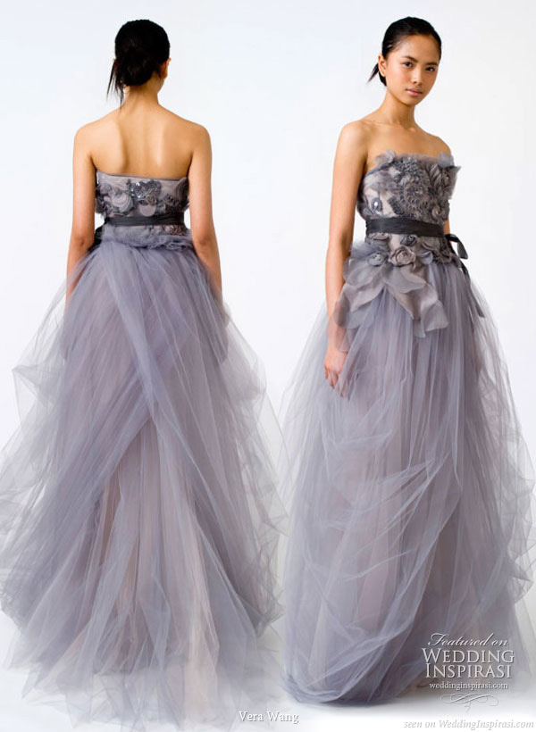 Vera Wang Spring 2011 bridal gown collection wedding dresses in color