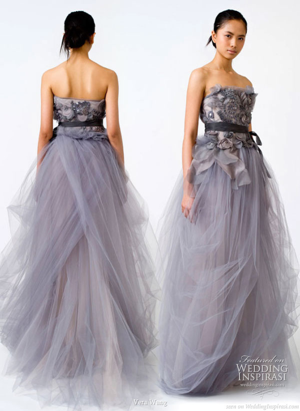 Vera Wang Spring 2011 bridal gown collection wedding dresses in color Vera Wang Spring 2011 bridal gown collection wedding dresses in color