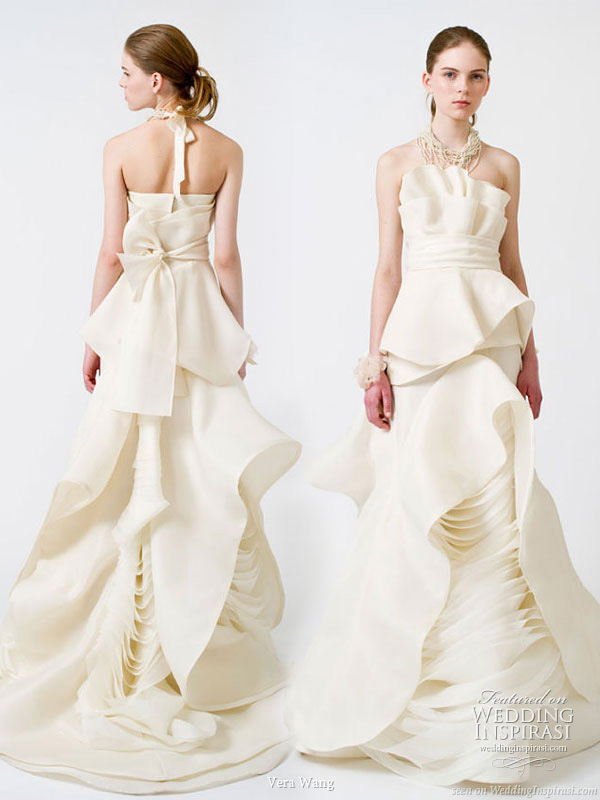 Vera Wang Weddings flower petal inspired wedding dress from the Spring 