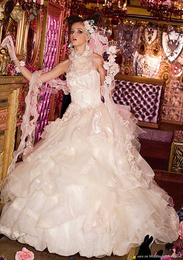 Welcome to my bridal boudoir - white western wedding dress by Sugar Kei