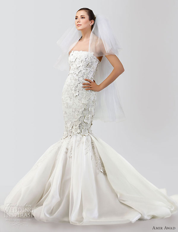 Amir Awad 2010 bridal gown collection strapless mermaid wedding dress 