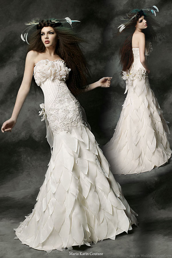 Maria Karin Couture 2011 bridal gown collection strapless wedding dress