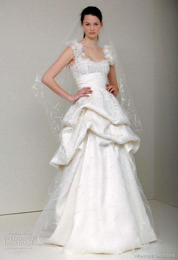 Monique Lhuillier 2011 Spring Summer bridal gown collection Leisel wedding