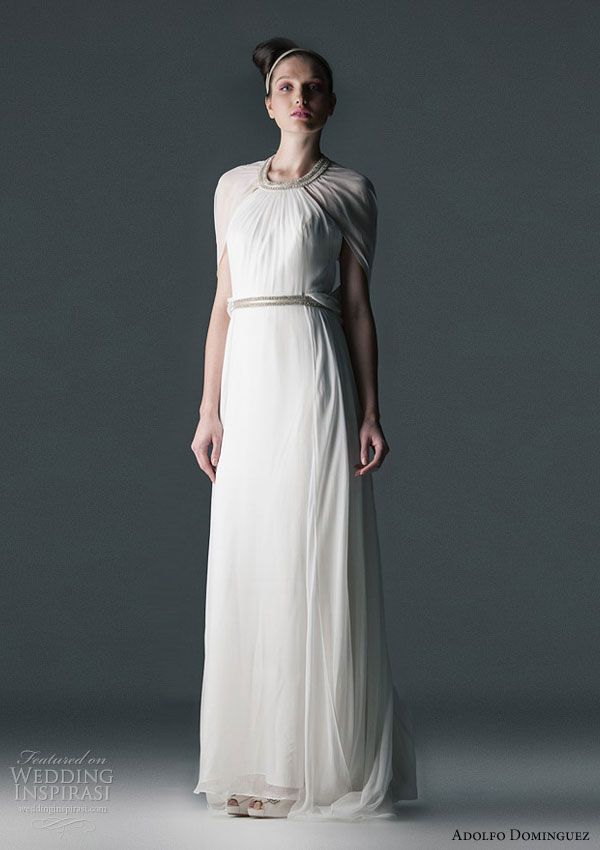 Adolfo Dominguez 2010 bridal gowns wedding dress inspired by the 20s 