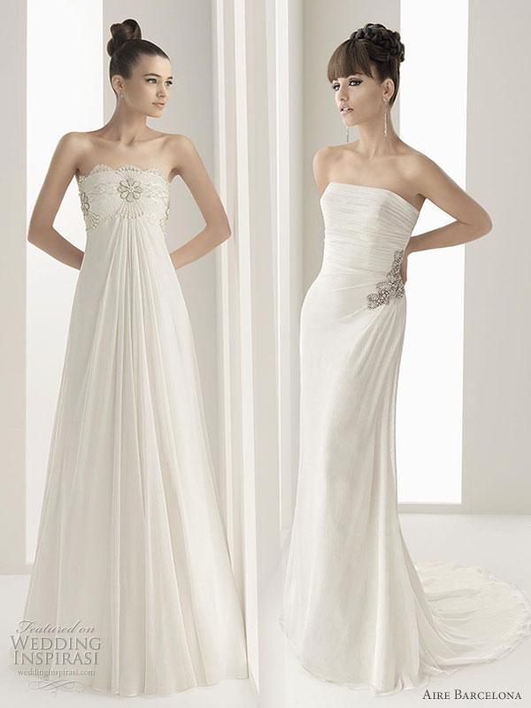 Aire Barcelona 2011 wedding dresses Nomada silk gauze and beaded lace 