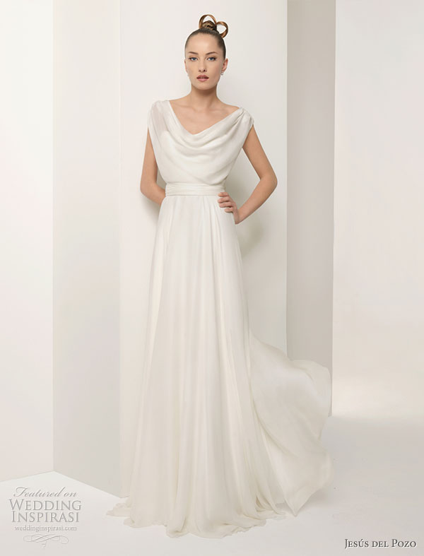 Jesús del Pozo wedding gowns from the 2010 bridal collection - DALIA Silk gauze dress