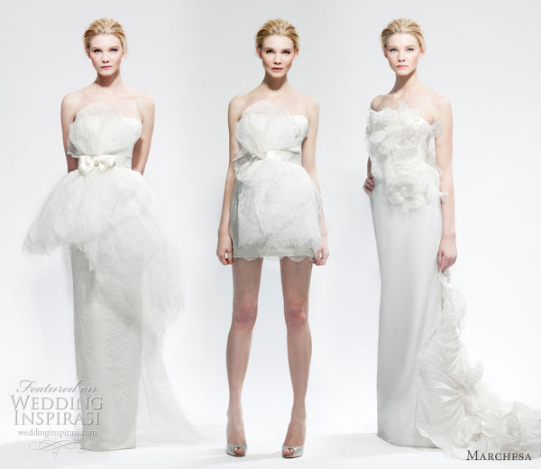 Marchesa wedding dress - gowns in 3 styles from Marchesa Bridal Fall Winter 2010 - 2011 collection