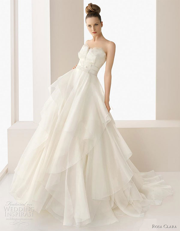 Rosa Clara 2011 wedding dress collection - Elsa silk organza gown ...