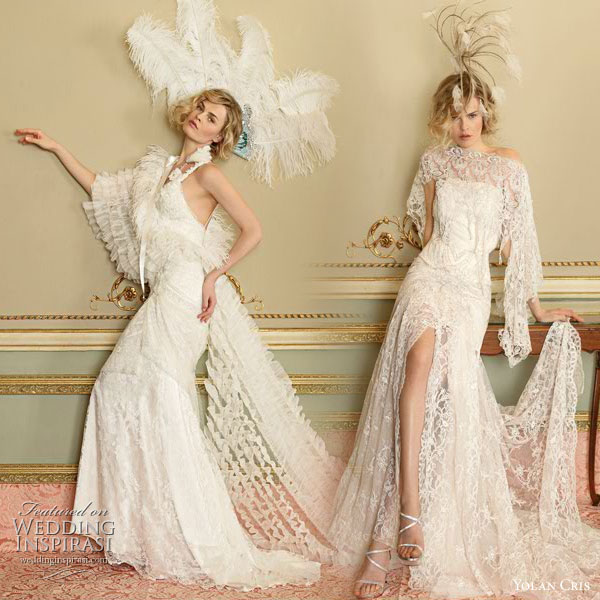 Yolan Cris vintage inspired lace wedding Dresses Divas 2010 collection 