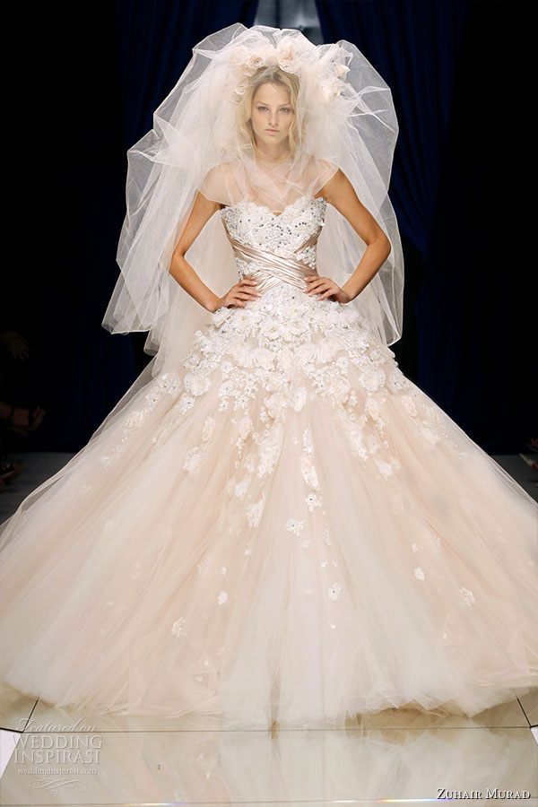 Zuhair Murad Couture Fall/Winter 2010-2011 - the finale ballgown wedding dress worn with veil