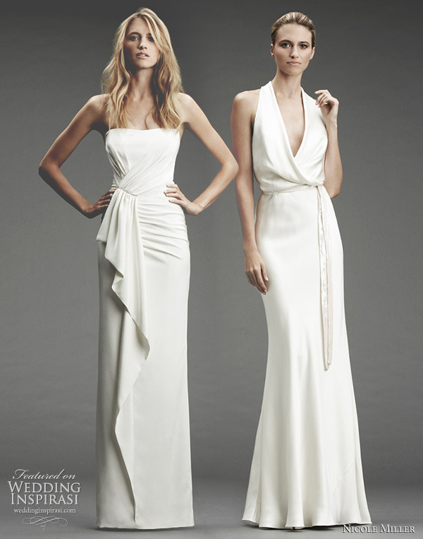 Nicole Miller wedding gowns 2010 Fall Winter bridal collection left 