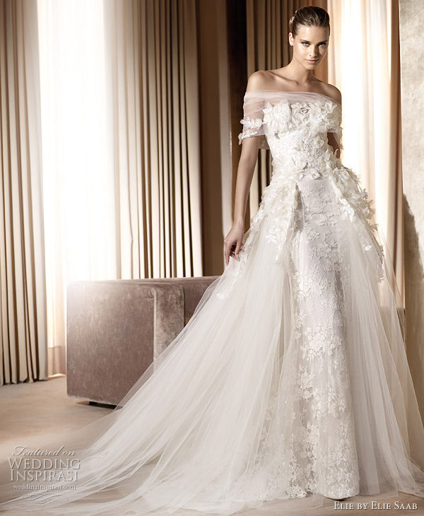 Elie Saab wedding gown 2011 Minerva bridal gown Pronovias collection