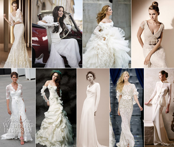 vera wang long sleeve wedding dresses