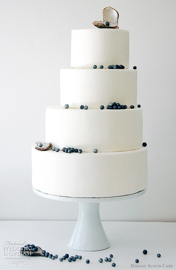 Maggie Austin Cake Black pearl 4tier wedding cakes Pretty square cakes