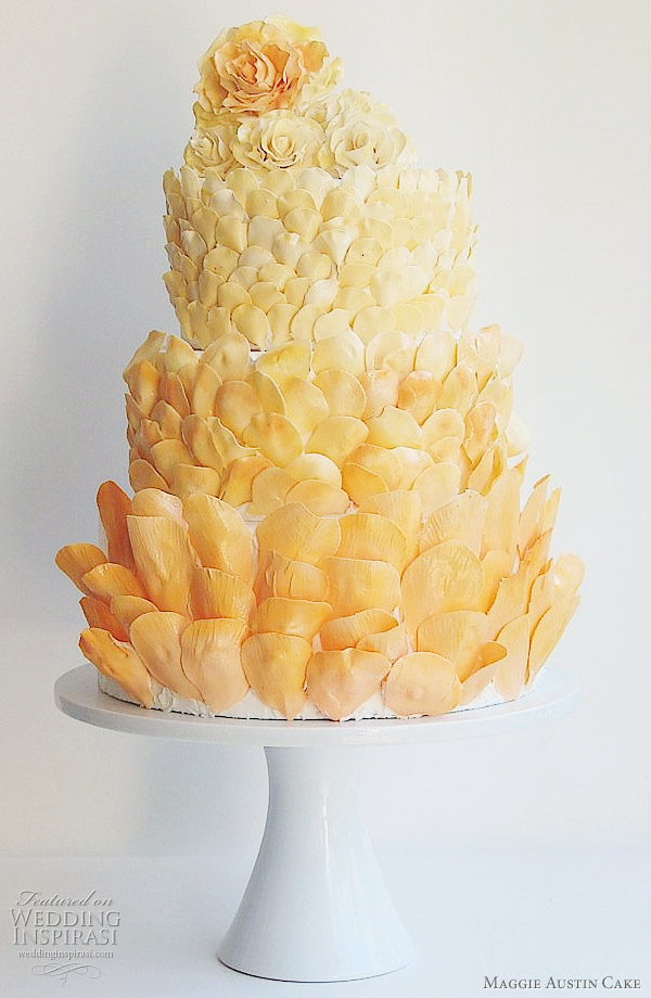 Maggie Austin Cake Petals wedding cake alternative