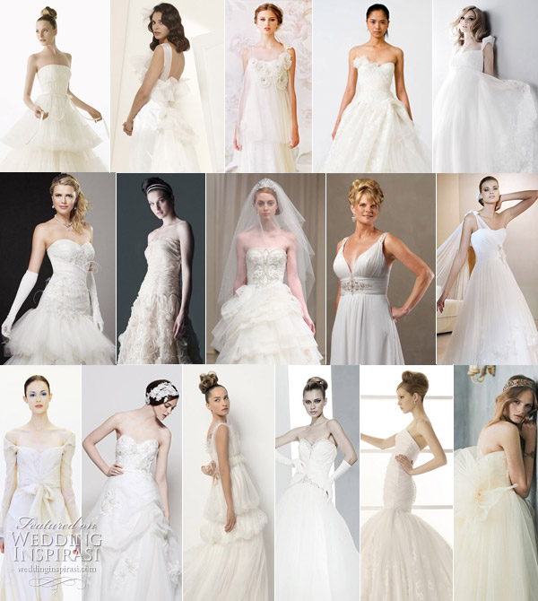Romantic wedding gowns pretty feminine bridal dresses with floral 