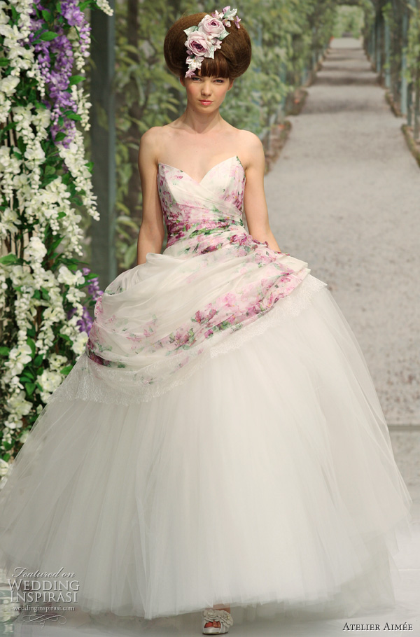 2011 ball gown wedding dress by Aimee Atelier, italian bridal collection