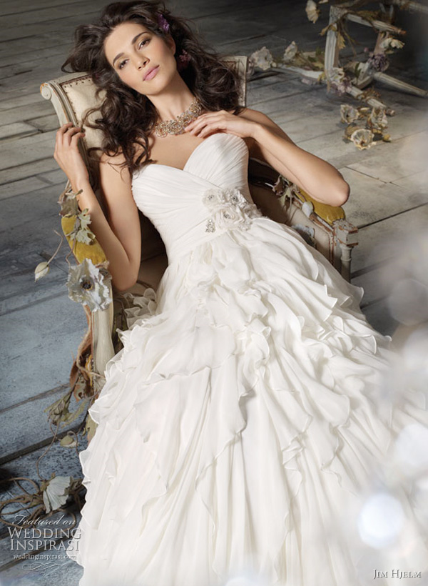 jim hjelm dress on Jim Hjelm Spring 2011 Bridal Gowns  Wedding Dresses  Style Jh8105