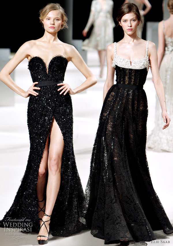 Elie Saab Spring/Summer 2011 haute couture - black evening dresses