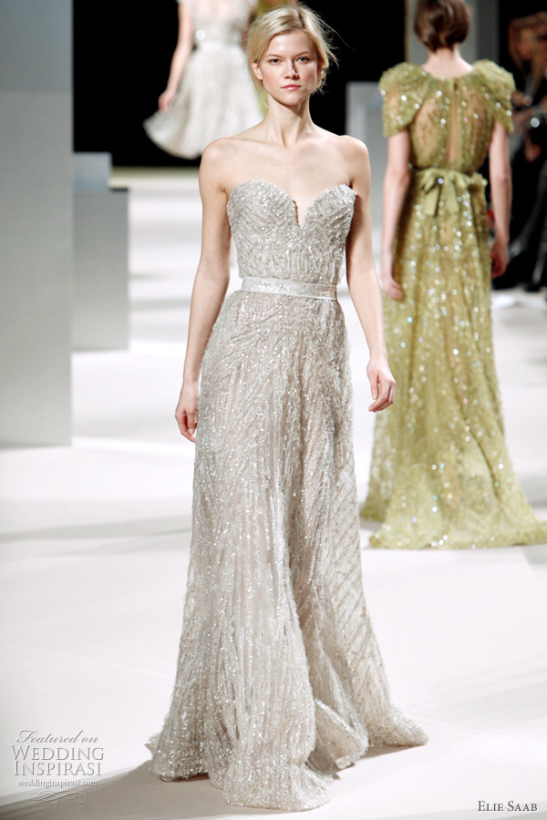 Elie Saab Spring Summer 2011 couture collection wedding dress or bridal 