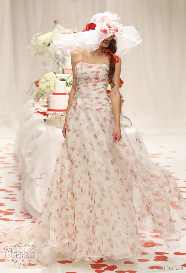 Valentine Wedding Gown Pops Up Pink