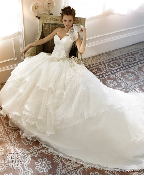 Jillian Sposa 2011 bridal collection wedding dress white ball gown