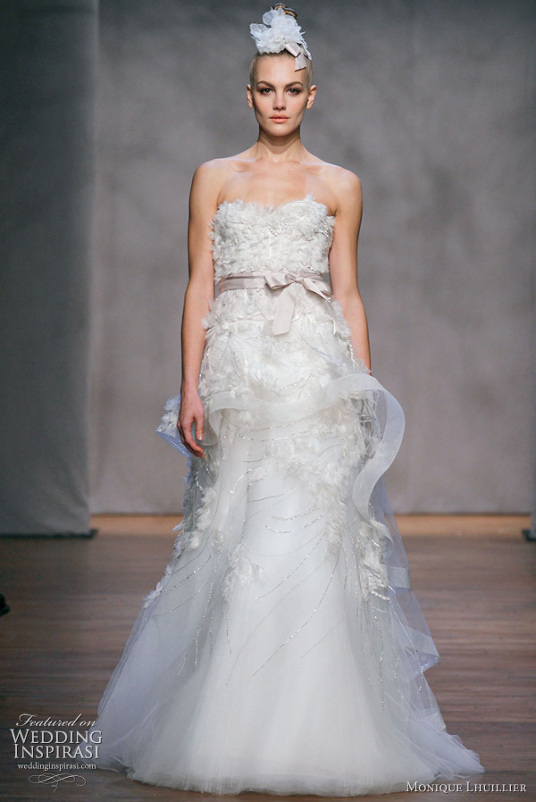 Monique Lhuillier Fall 2011 Platinum Collection wedding dress Hyacinth