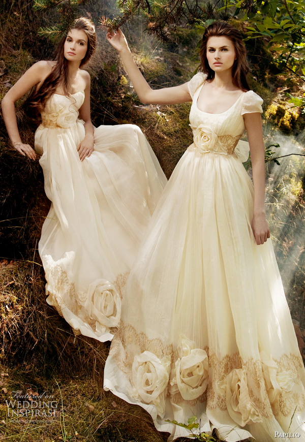 Papilio 2011 collection Sunshine strapless wedding dress Sunray wedding 