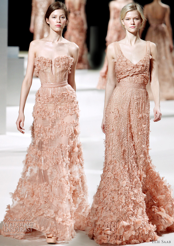 Spring 2011 Elie Saab Haute couture - color bridal gowns inspiration 
