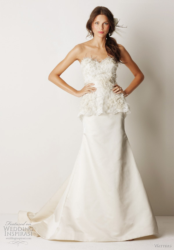Watters Fall 2011 wedding gowns Grafton Eggshell duchess silk satin 