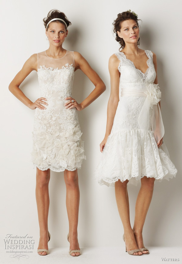 dresses 2011 short. Watters Fall 2011 bridal