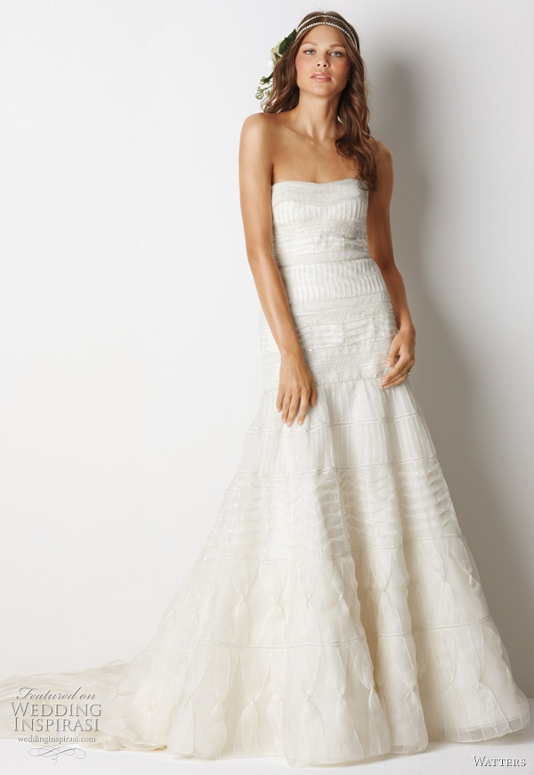 Watters Fall 2011 bridal collection relaxed glamour wedding dress Mackay