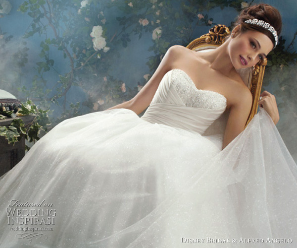 Disney Fairy Tale Weddings Cinderella wedding dress by Alfred Angelo for 